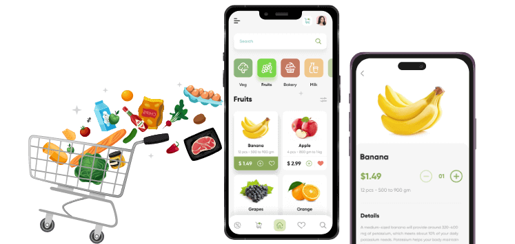 Custom Grocery App Development C